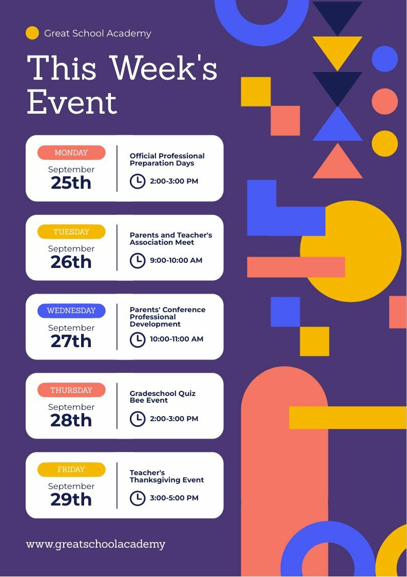 This Week’s Event Poster